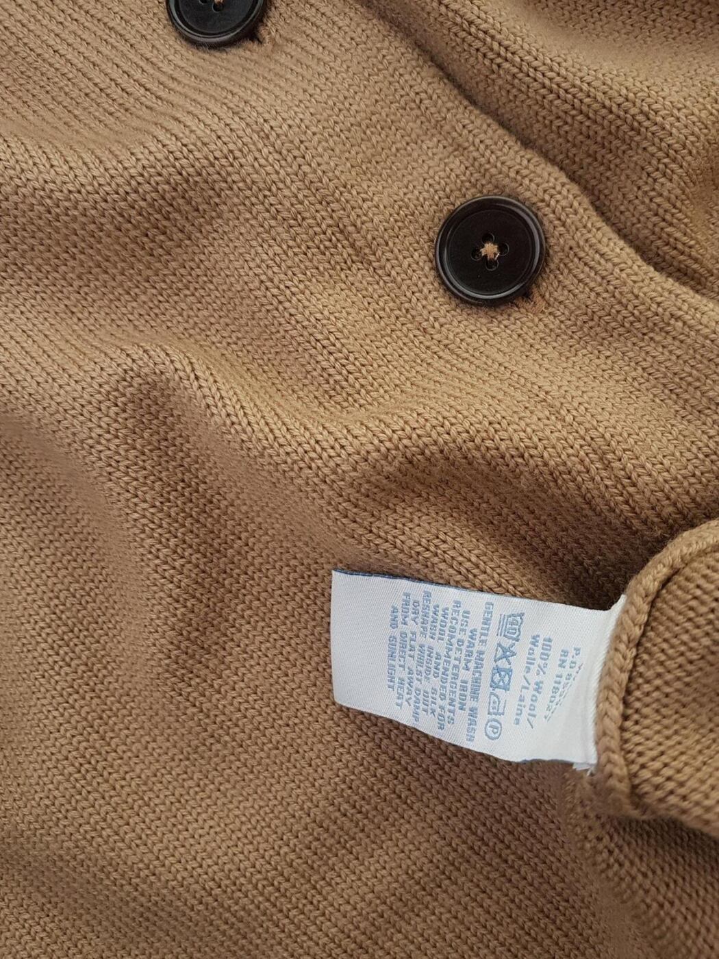 Boden Rozmiar 36 Kolor Brązowy Crew Neck Długi Zapinany Kardigan Krótki rękaw Materiał Wełna Boden Rozmiar 36 Kolor Brązowy Crew Neck Długi Zapinany Kardigan Krótki rękaw Materiał Wełna