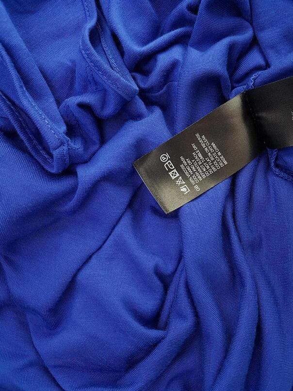 Reiss Rozmiar XS Kolor Niebieski W łódkę Tunika Bluzka Bezrękawnik Materiał Wiskoza Reiss Rozmiar XS Kolor Niebieski W łódkę Tunika Bluzka Bezrękawnik Materiał Wiskoza