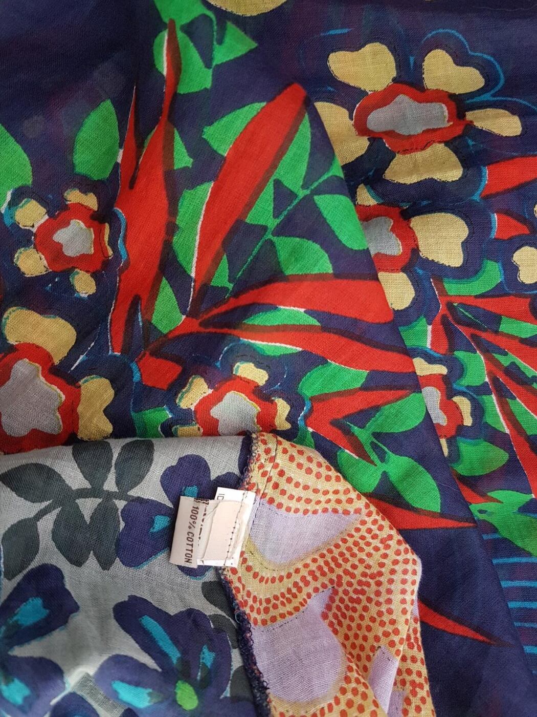 cabiria fashion Rozmiar M Kolor Granatowy Okrągły dekolt Sukienka Prostokątna Bezrękawnik Do Kolan Materiał Bawełna 100%