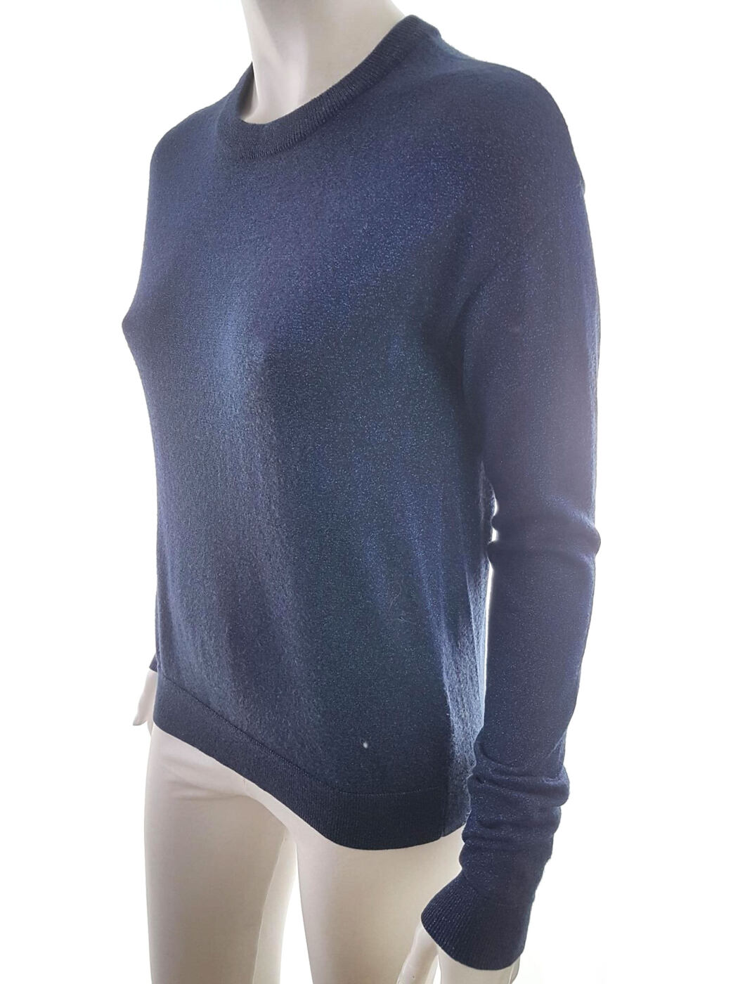 20190719_130234.jpg Other stories Rozmiar S Kolor Granatowy Crew Neck Sweter Długi rękaw Materiał Wełna Cienka dzianina