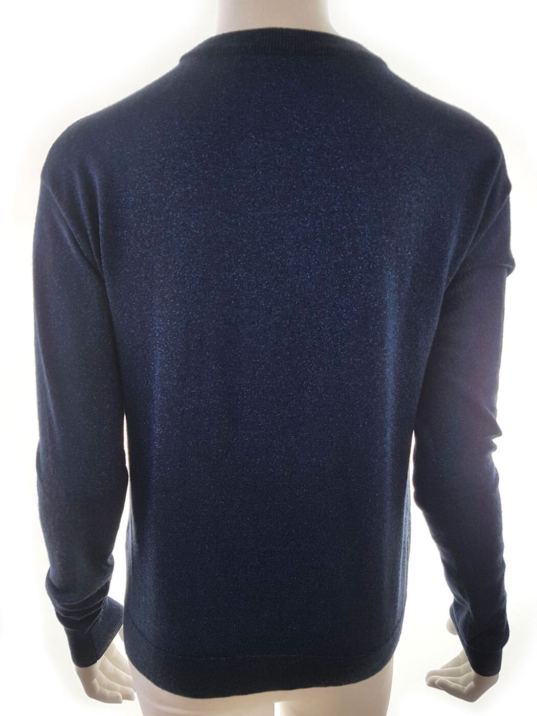 20190719_130243.jpg Other stories Rozmiar S Kolor Granatowy Crew Neck Sweter Długi rękaw Materiał Wełna Cienka dzianina