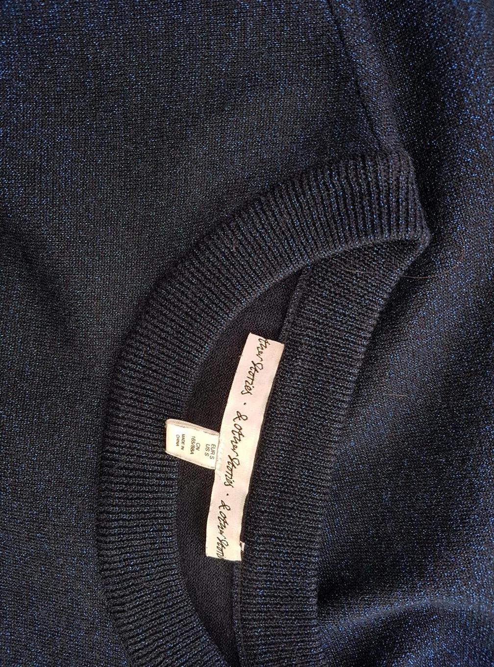 20190719_130302.jpg Other stories Rozmiar S Kolor Granatowy Crew Neck Sweter Długi rękaw Materiał Wełna Cienka dzianina