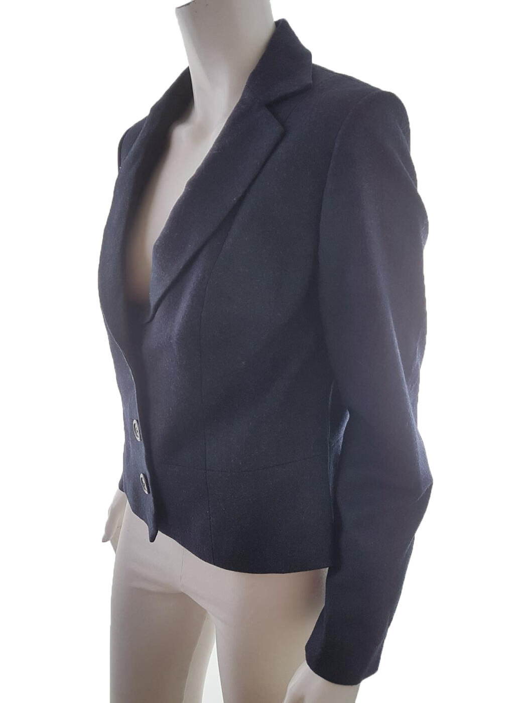 20190722_094143.jpg Laura ashley Rozmiar 38 Kolor Czarny Kołnierz Żakiet z zapięciem Długi rękaw Materiał Wełna