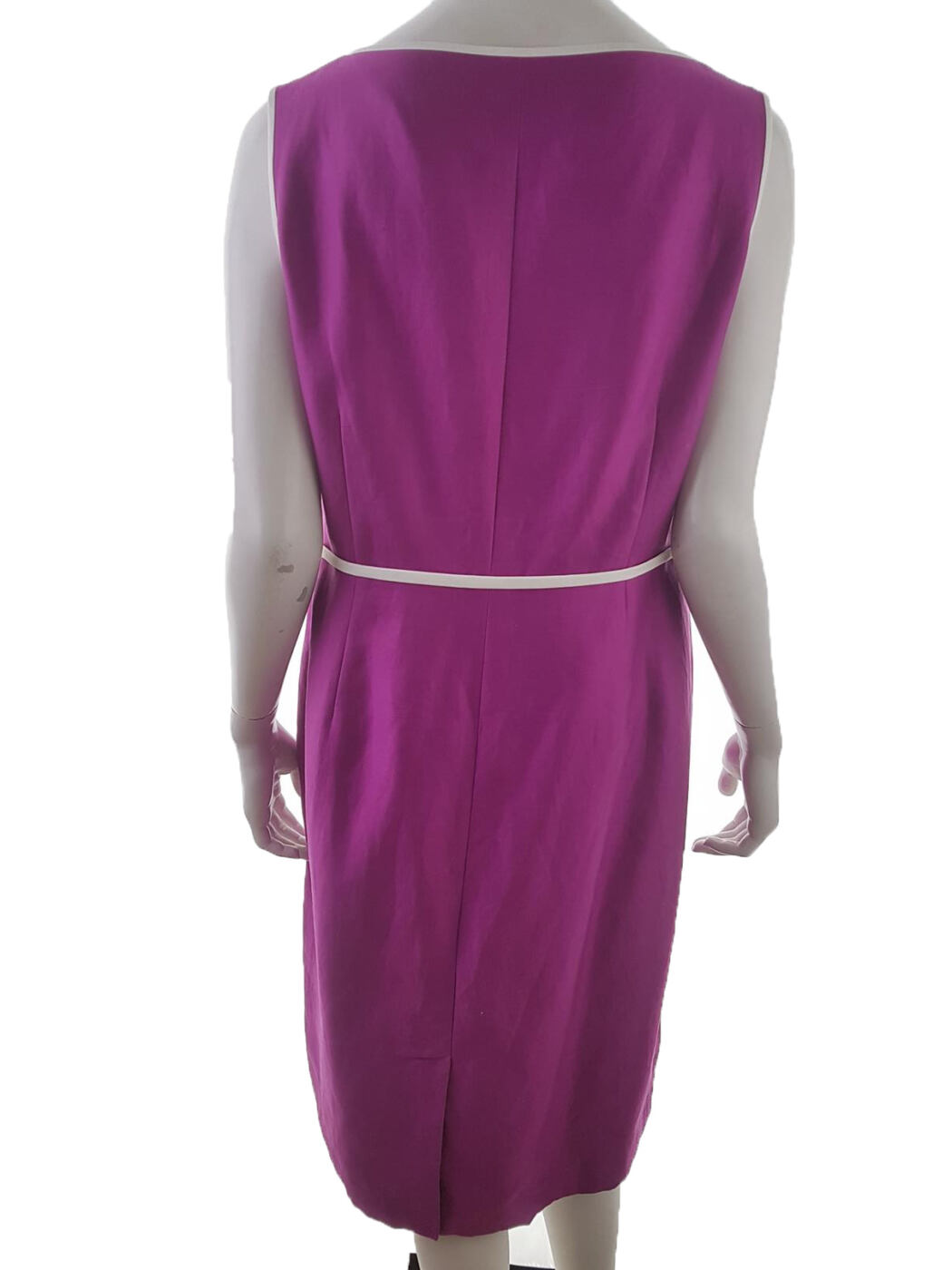 Fenn wright manson Rozmiar 44 Kolor Fioletowy Split Crew Neck Sukienka Sheath Bezrękawnik Midi Materiał Bawełna Fenn wright manson Rozmiar 44 Kolor Fioletowy Split Crew Neck Sukienka Sheath Bezrękawnik Midi Materiał Bawełna