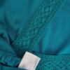 Fever London Rozmiar 38 Kolor Turkusowy W serek Bluzka Peplum Krótki rękaw Materiał Rayon