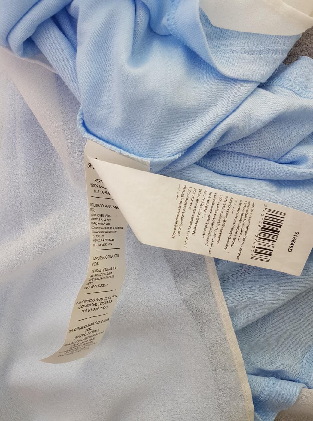 20190725_105519.jpg (Sfera) Rozmiar M Kolor Niebieski W serek Bluzka Krótki rękaw Materiał Wiskoza 100%