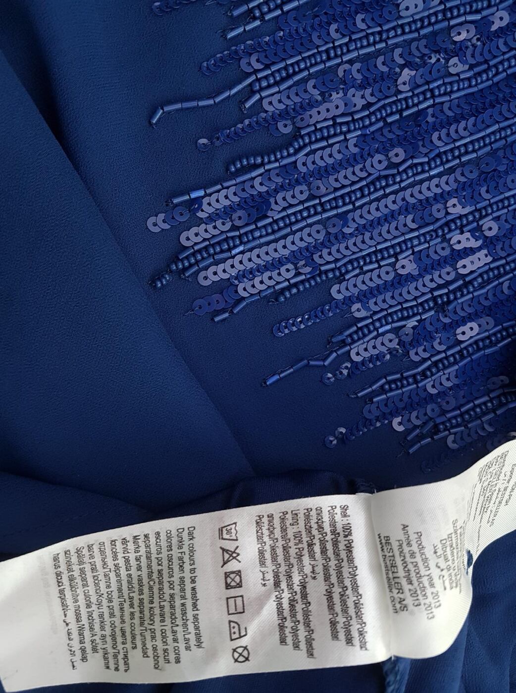 20190725_110939.jpg Only Rozmiar 36 Kolor Niebieski Okrągły dekolt Bluzka Bezrękawnik