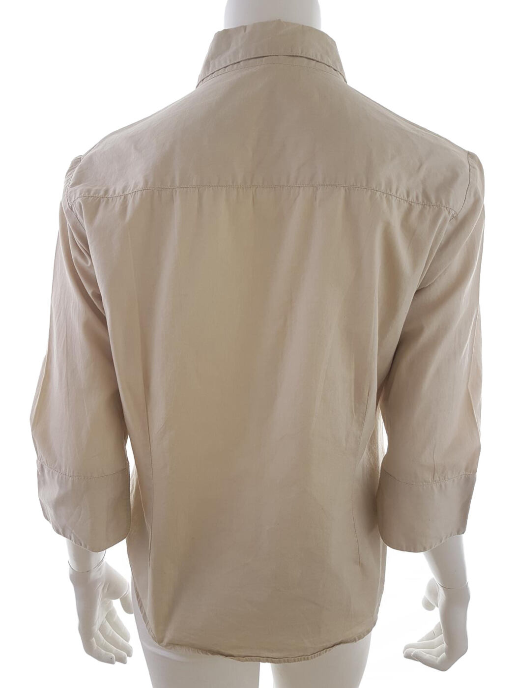Vero moda Rozmiar L Kolor Khaki Kołnierz Koszula Zapinana Bluzka Rękaw 3/4 Materiał Bawełna 100%