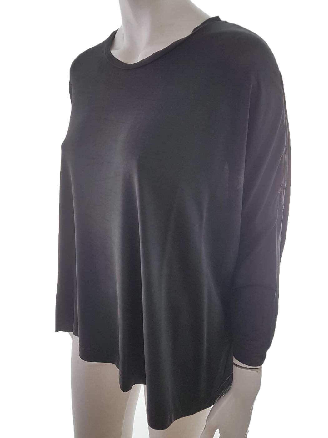 MTWTFSS Weekday Rozmiar L Kolor Czarny Crew Neck Tunika Bluzka Krótki rękaw Materiał Cupro MTWTFSS Weekday Rozmiar L Kolor Czarny Crew Neck Tunika Bluzka Krótki rękaw Materiał Cupro