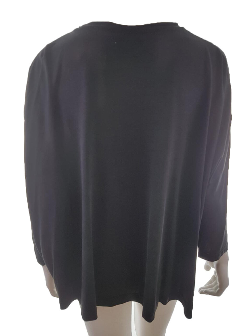 MTWTFSS Weekday Rozmiar L Kolor Czarny Crew Neck Tunika Bluzka Krótki rękaw Materiał Cupro MTWTFSS Weekday Rozmiar L Kolor Czarny Crew Neck Tunika Bluzka Krótki rękaw Materiał Cupro