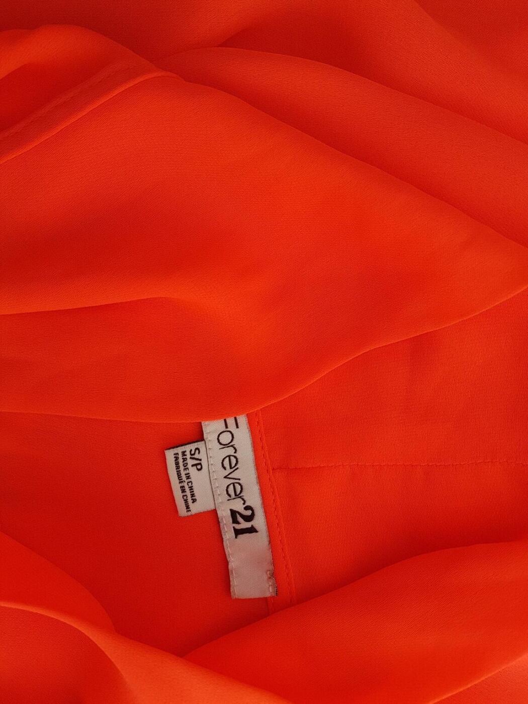Forever 21 Rozmiar S Kolor Pomarańczowy Głęboki Serek Tunika Bluzka Otwarta Bezrękawnik Forever 21 Rozmiar S Kolor Pomarańczowy Głęboki Serek Tunika Bluzka Otwarta Bezrękawnik