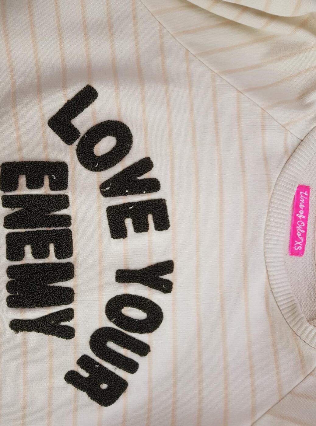20190730_101122.jpg Line of Oslo Rozmiar XS Kolor Kremowy Crew Neck Sweter Długi rękaw Materiał Bawełna Cienka dzianina
