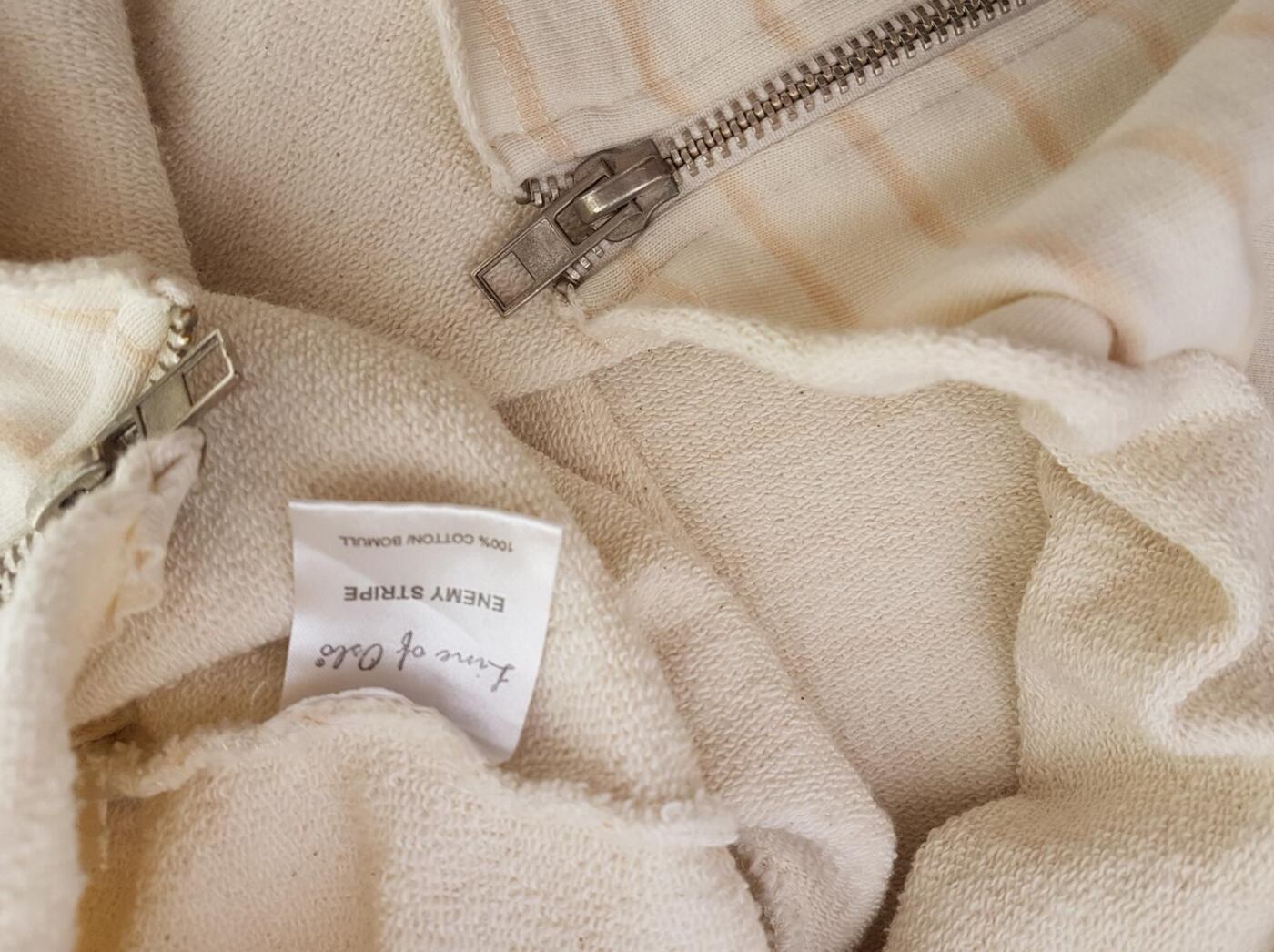 20190730_101133.jpg Line of Oslo Rozmiar XS Kolor Kremowy Crew Neck Sweter Długi rękaw Materiał Bawełna Cienka dzianina