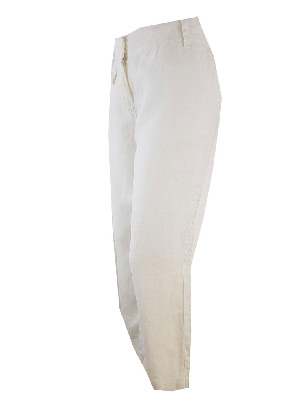 20190730_110513.jpg Laura ashley Rozmiar 38 Kolor Biały Spodnie Casual Materiał Len