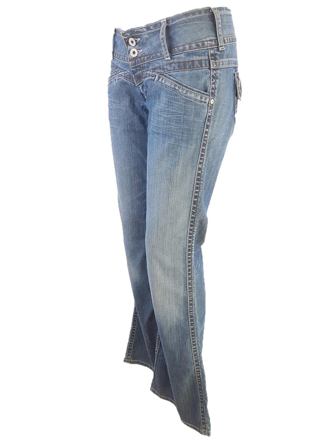 20190730_123809_-_kopia.jpg Pepe jeans Rozmiar W27 L34 Kolor Granatowy Spodnie Jeansy Materiał Bawełna