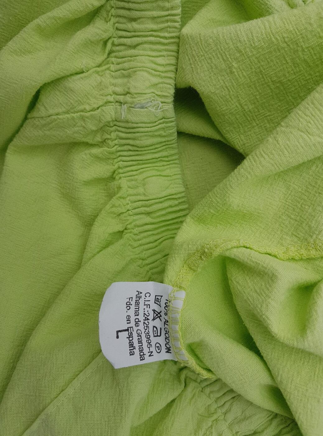 AMARO JEANS Rozmiar L Kolor Zielony Spodnie Rybaczki Materiał Bawełna 100%