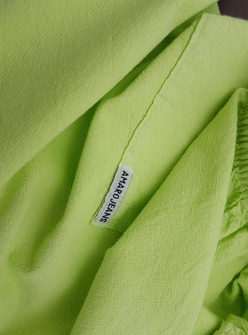 AMARO JEANS Rozmiar L Kolor Zielony Spodnie Rybaczki Materiał Bawełna 100%