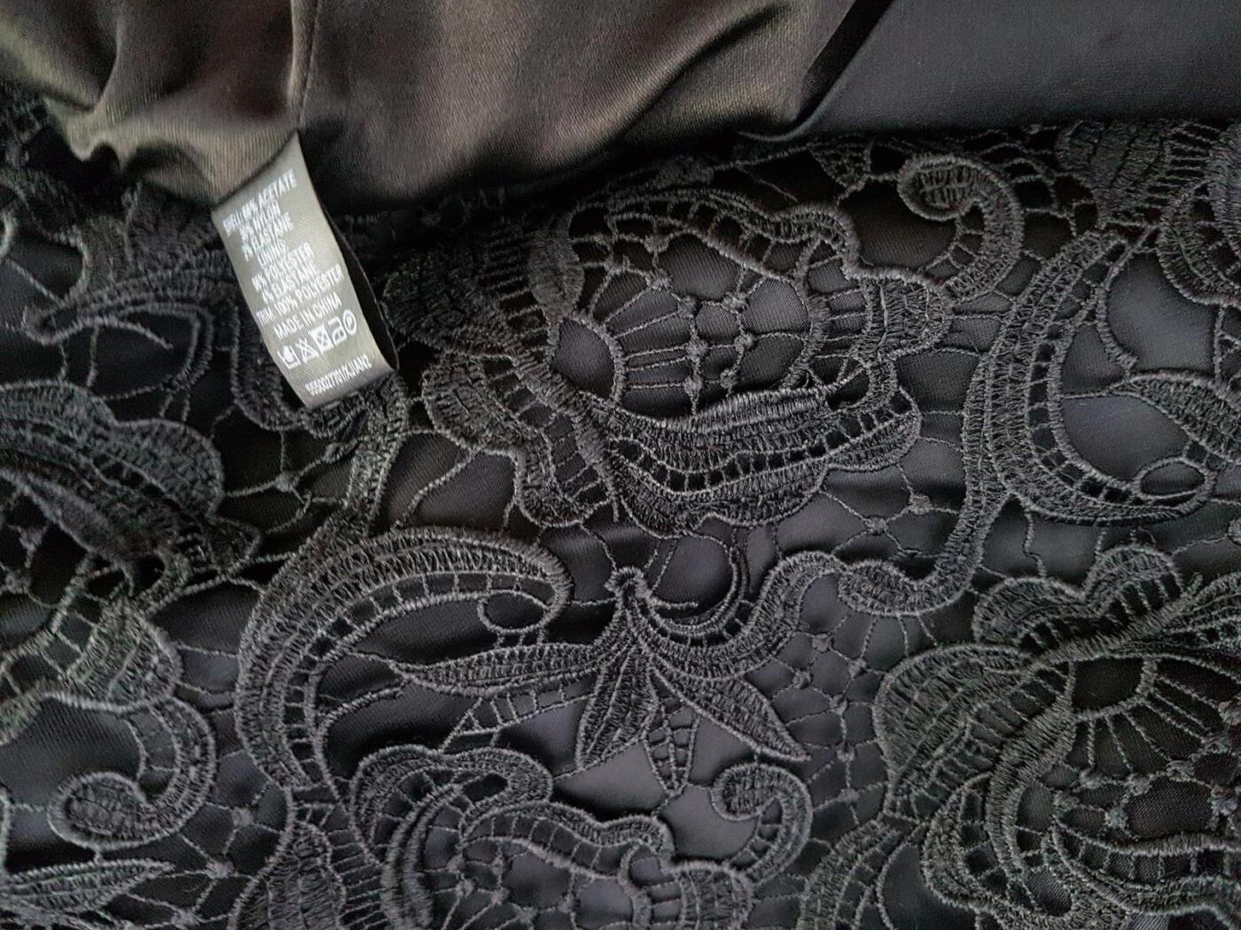 Belle by Oasis Rozmiar 38 Kolor Czarny W łódkę Suknia Balowa Sukienka Wieczorowa Bezrękawnik Do Kolan