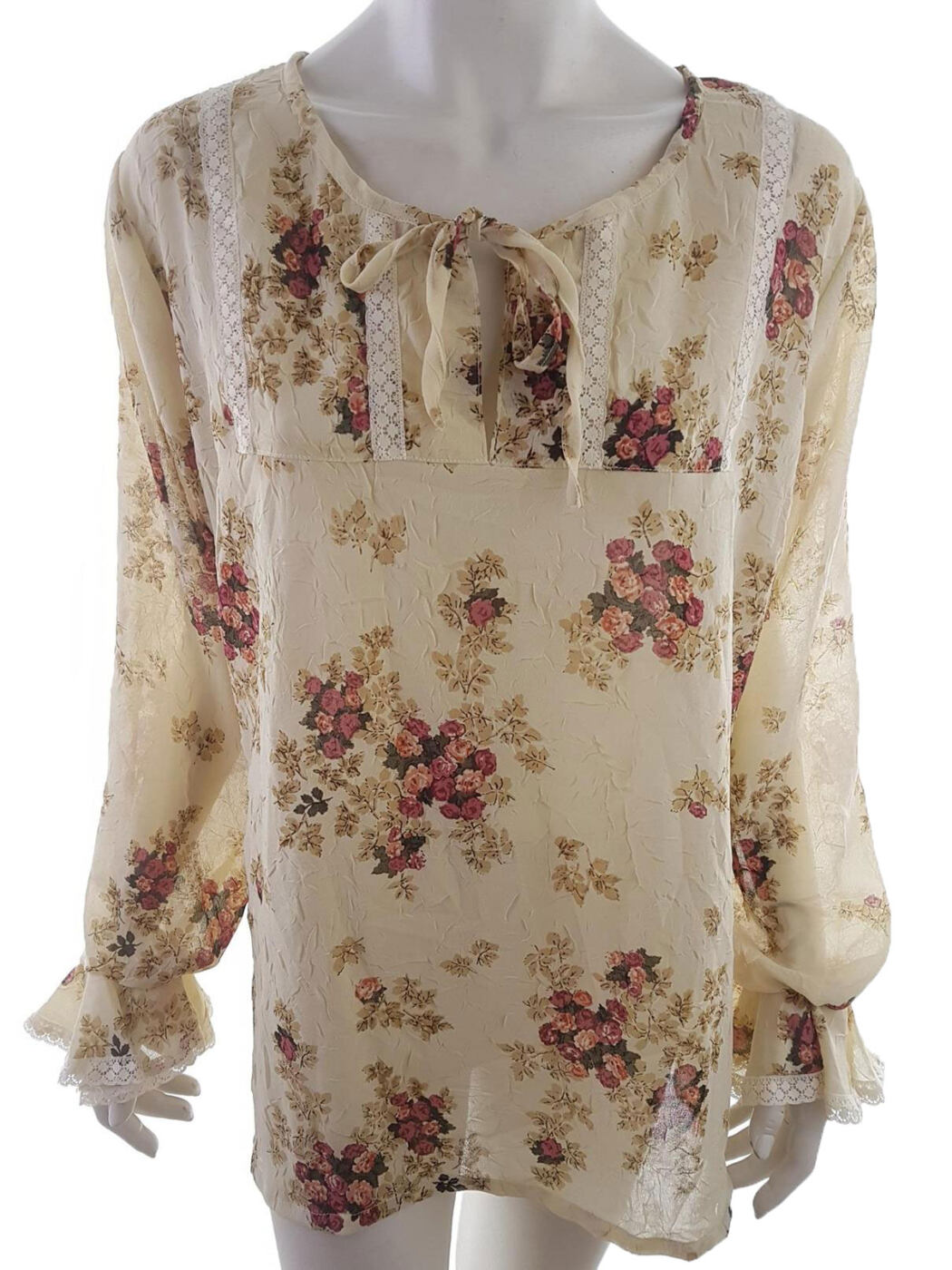 Comfort fashion quality Rozmiar 50/52 Kolor Żółty Okrągły dekolt Tunika Bluzka Długi rękaw
