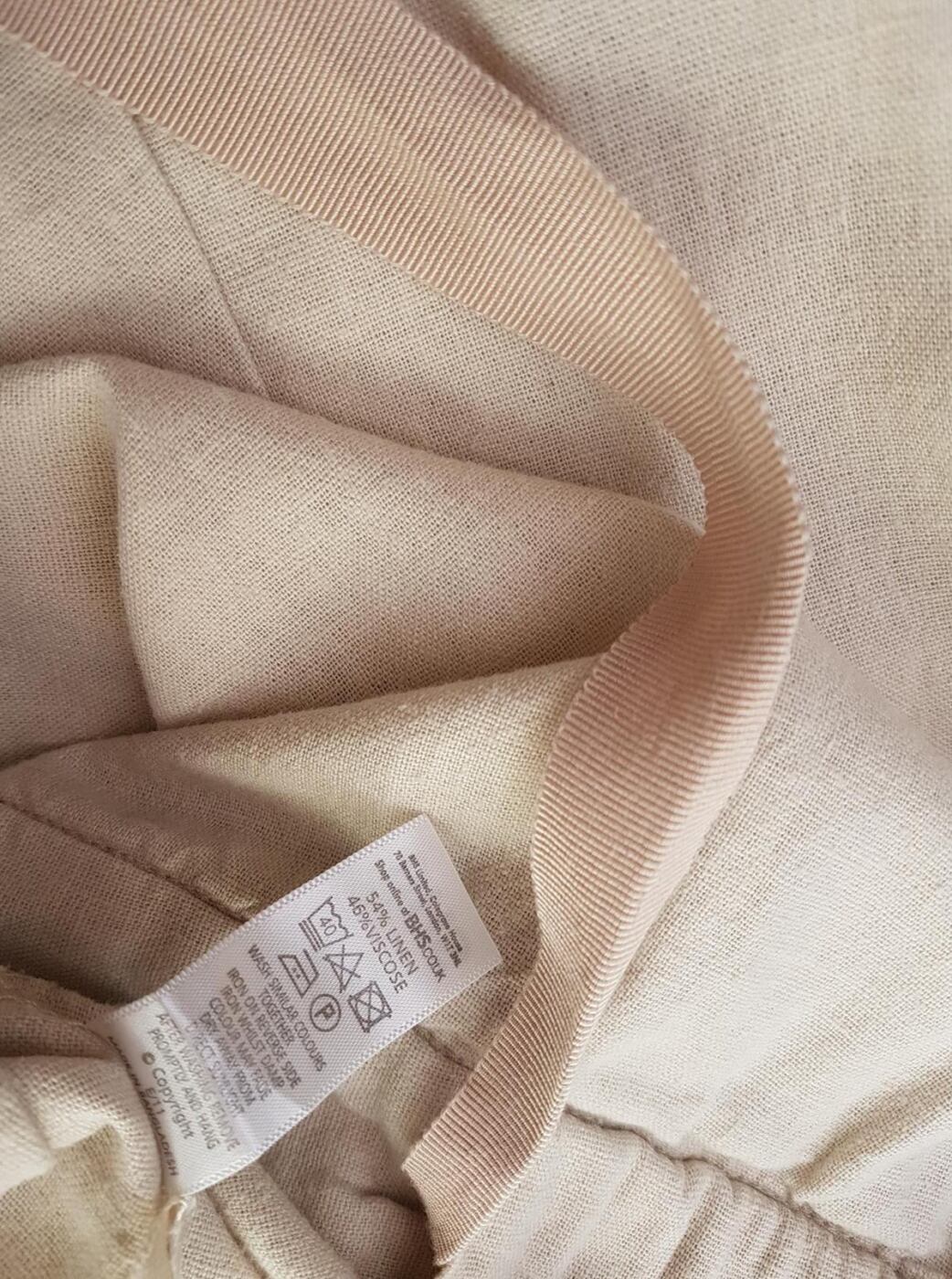 20190802_105256.jpg Bhs Rozmiar 42 Kolor Beżowy A-Line Spódnica Midi Materiał Len