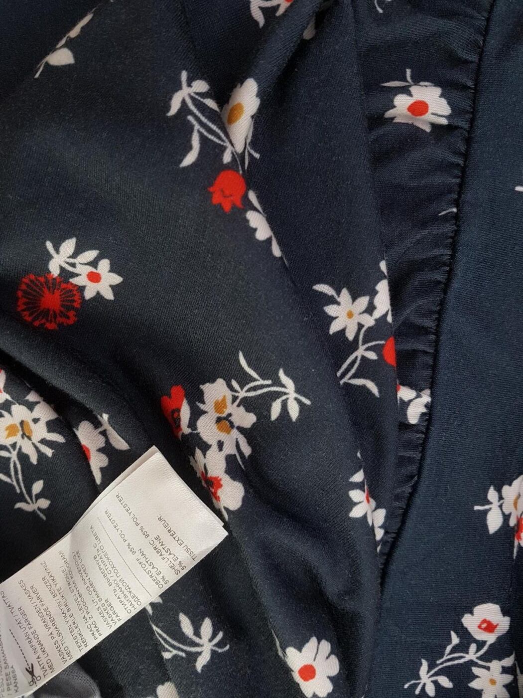 Rozmiar XS Kolor Granatowy Okrągły dekolt Sukienka Sheath Rękaw 3/4 Do Kolan Rozmiar XS Kolor Granatowy Okrągły dekolt Sukienka Sheath Rękaw 3/4 Do Kolan