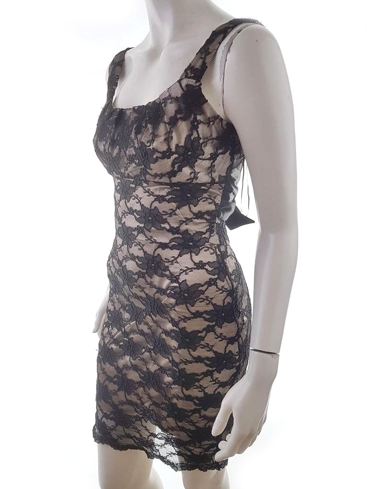 Rozmiar 36 (8) Kolor Czarny Dekolt U Sukienka Bodycon Bezrękawnik Midi Rozmiar 36 (8) Kolor Czarny Dekolt U Sukienka Bodycon Bezrękawnik Midi