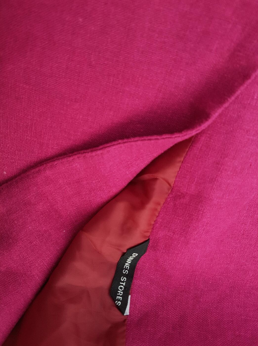 20190808_095710.jpg Dunnes stores Rozmiar 40 Kolor Fioletowy Spódnica Rozkloszowana Do Kolan Materiał Len