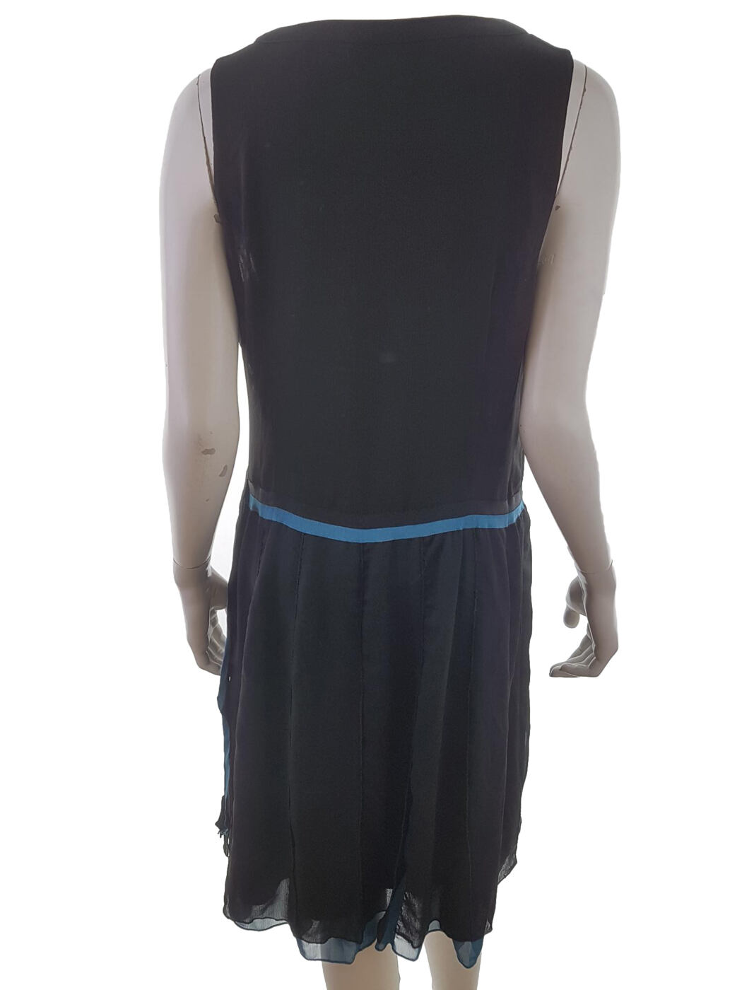 B.YOUNG Rozmiar XL Kolor Czarny Okrągły dekolt Sukienka Sheath Bezrękawnik Do Kolan B.YOUNG Rozmiar XL Kolor Czarny Okrągły dekolt Sukienka Sheath Bezrękawnik Do Kolan
