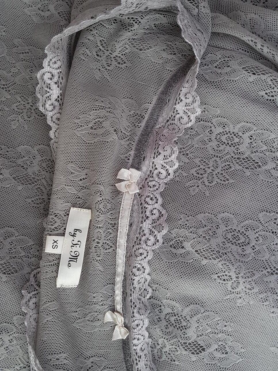 BY TI MO Rozmiar XS Kolor Szary W łódkę Sukienka Prostokątna Długi rękaw Do Kolan BY TI MO Rozmiar XS Kolor Szary W łódkę Sukienka Prostokątna Długi rękaw Do Kolan