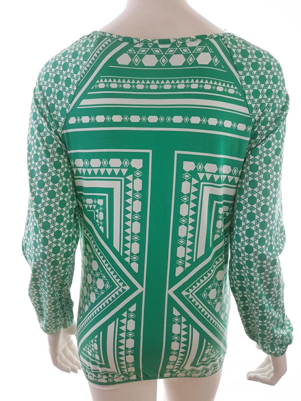 Street One Rozmiar 36 Kolor Zielony Aztecka W łódkę Tunika Bluzka Długi rękaw Materiał Bawełna 100% Street One Rozmiar 36 Kolor Zielony Aztecka W łódkę Tunika Bluzka Długi rękaw Materiał Bawełna 100%