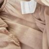 Noa noa Rozmiar M Kolor Brązowy Okrągły dekolt Tunika Bluzka Krótki rękaw Materiał Bawełna 100%