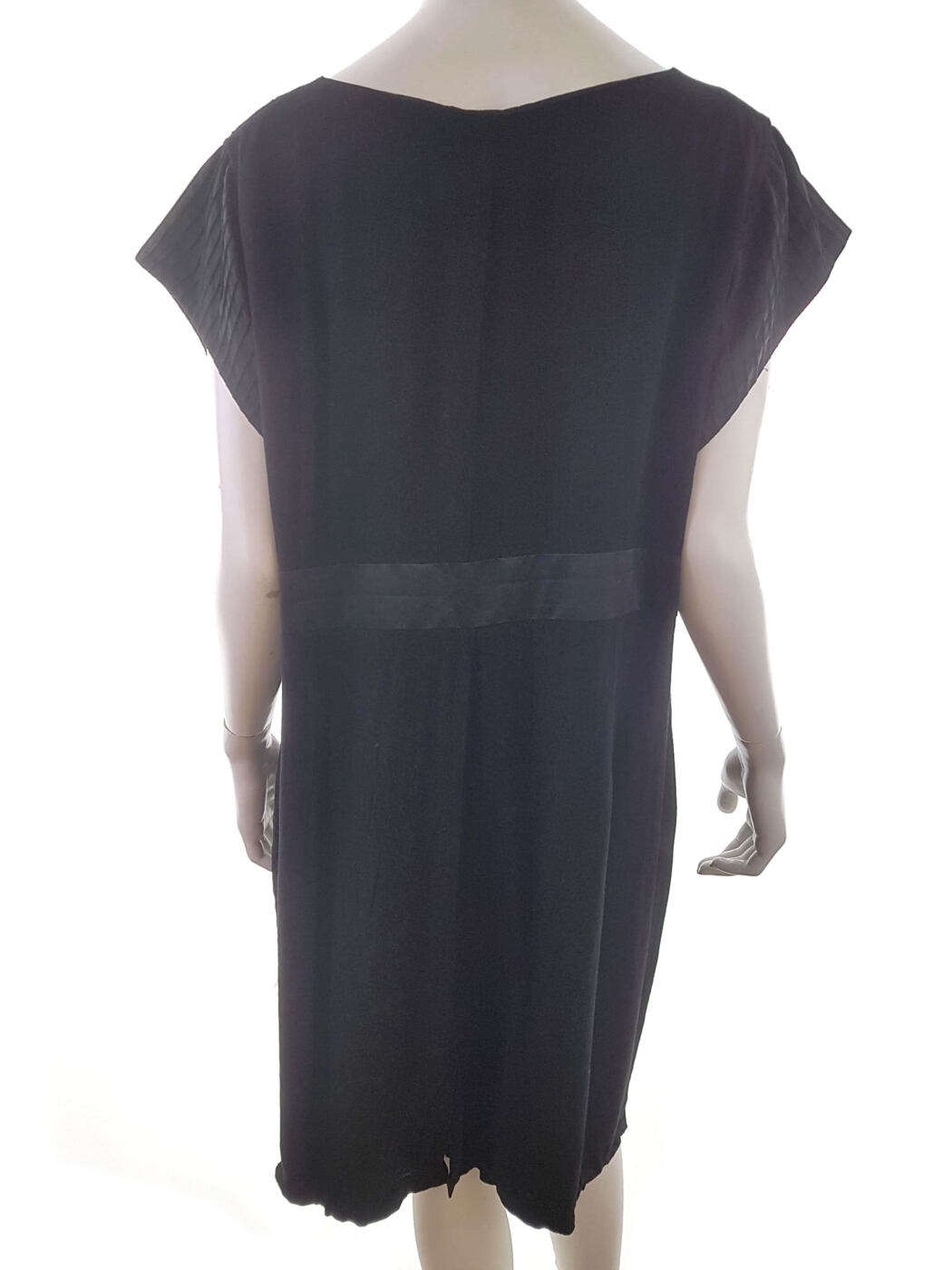 Gallery Rozmiar 48 Kolor Czarny Okrągły dekolt Sukienka Sheath Krótki rękaw Midi Materiał Wiskoza 100% Gallery Rozmiar 48 Kolor Czarny Okrągły dekolt Sukienka Sheath Krótki rękaw Midi Materiał Wiskoza 100%