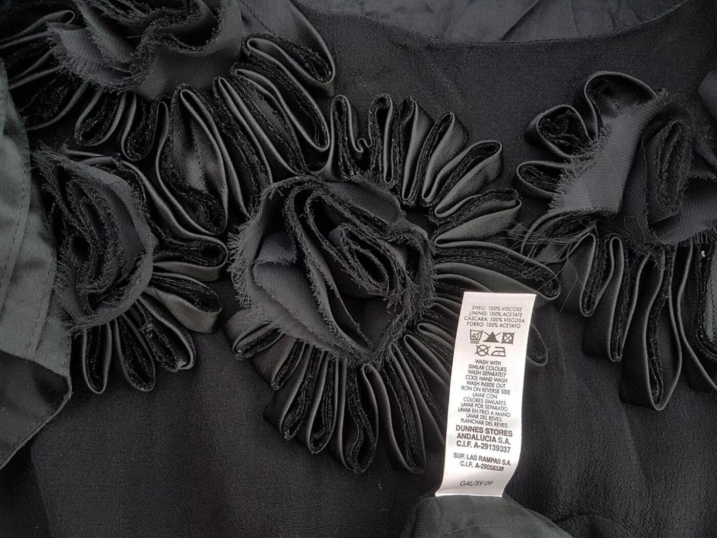 Gallery Rozmiar 48 Kolor Czarny Okrągły dekolt Sukienka Sheath Krótki rękaw Midi Materiał Wiskoza 100% Gallery Rozmiar 48 Kolor Czarny Okrągły dekolt Sukienka Sheath Krótki rękaw Midi Materiał Wiskoza 100%