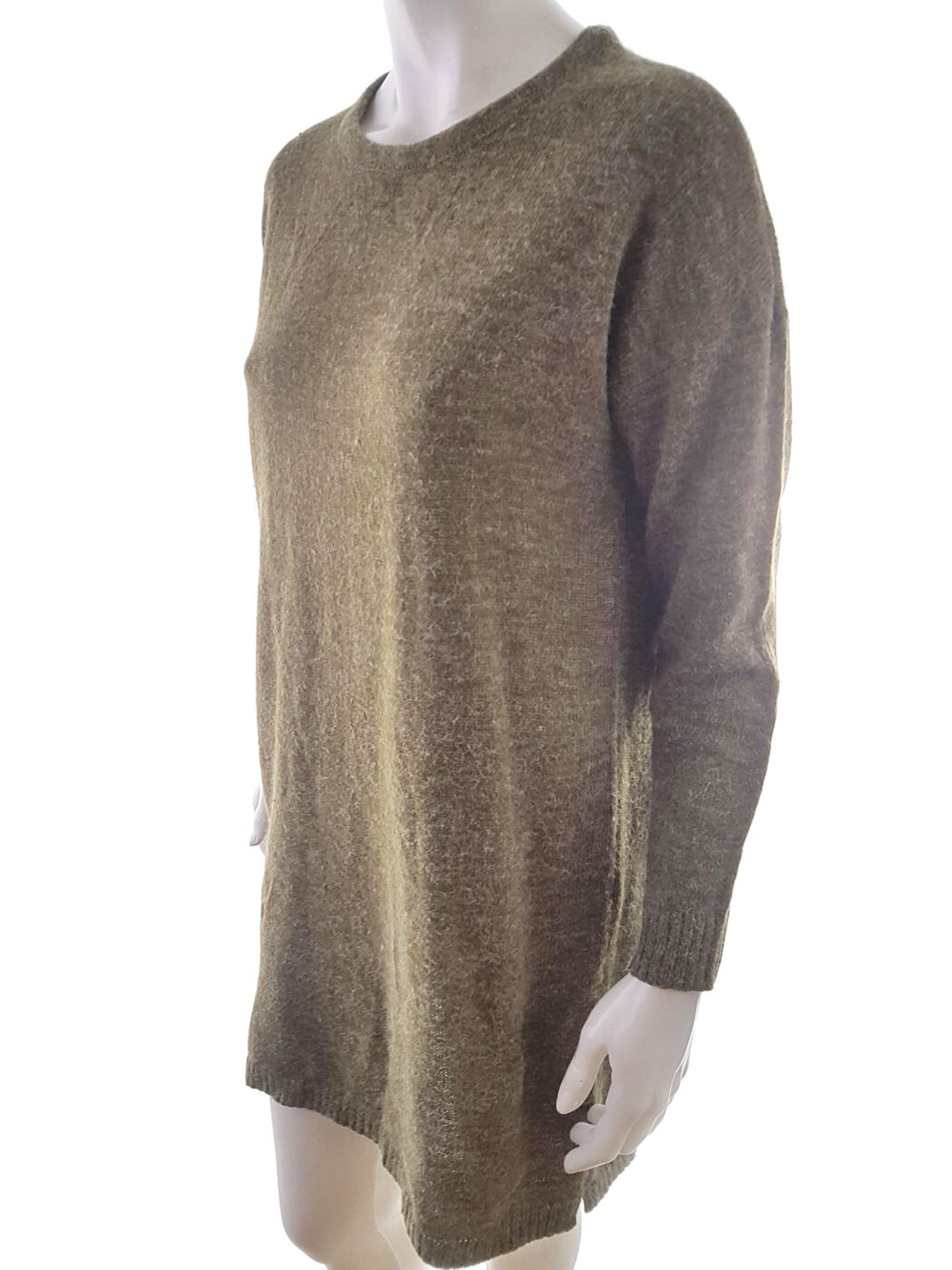 Vila Rozmiar S Kolor Zielony Crew Neck Tunika Bluzka Dzianina Długi rękaw Materiał Akryl Vila Rozmiar S Kolor Zielony Crew Neck Tunika Bluzka Dzianina Długi rękaw Materiał Akryl