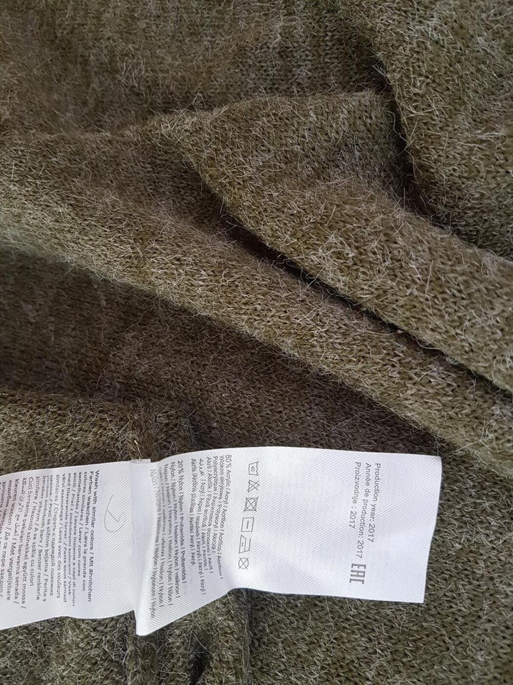 Vila Rozmiar S Kolor Zielony Crew Neck Tunika Bluzka Dzianina Długi rękaw Materiał Akryl Vila Rozmiar S Kolor Zielony Crew Neck Tunika Bluzka Dzianina Długi rękaw Materiał Akryl