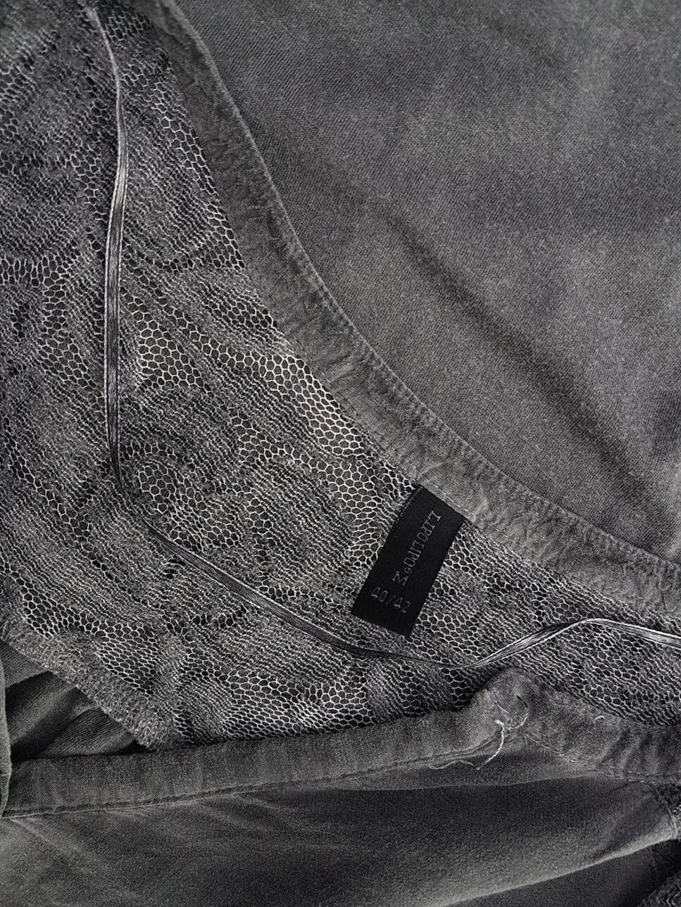 Lipo lipo Rozmiar 40/42 Kolor Szary Split Crew Neck Tunika Popover Bluzka Długi rękaw Materiał Wiskoza 100% Lipo lipo Rozmiar 40/42 Kolor Szary Split Crew Neck Tunika Popover Bluzka Długi rękaw Materiał Wiskoza 100%