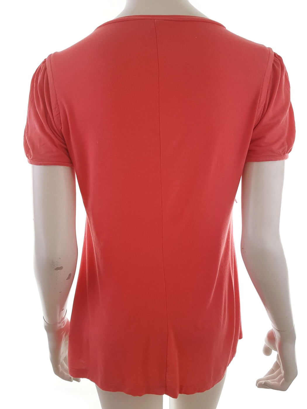 20190809_122502.jpg United colors benetton Rozmiar M Kolor Pomarańczowy W serek T-Shirt Krótki rękaw Materiał Wiskoza