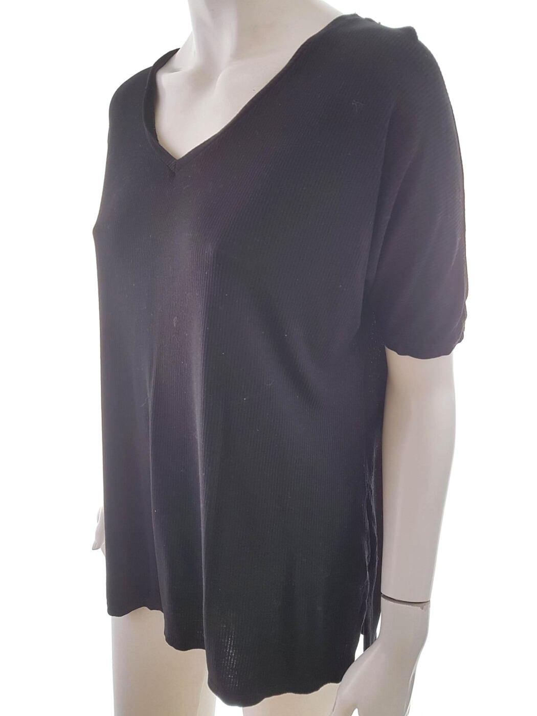 20190809_125638.jpg ASOS Rozmiar 36 Kolor Czarny W serek T-Shirt Krótki rękaw