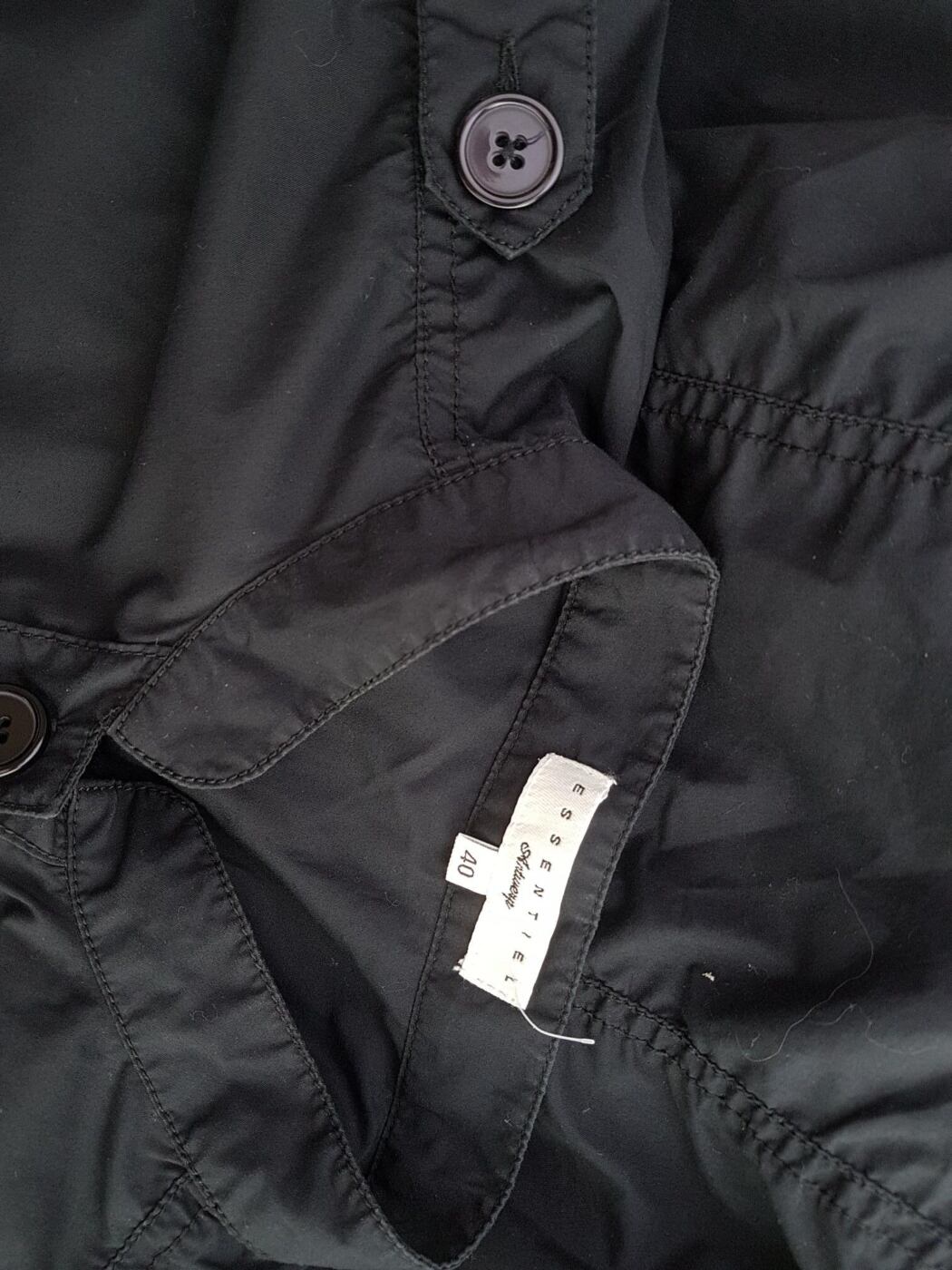 Essentiel Antwerp Rozmiar 40 Kolor Czarny Kołnierz Sukienka Koszulowa Krótki rękaw Midi Materiał Bawełna Essentiel Antwerp Rozmiar 40 Kolor Czarny Kołnierz Sukienka Koszulowa Krótki rękaw Midi Materiał Bawełna