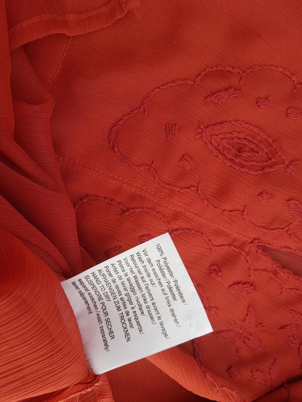 BETTY BARCLAY Rozmiar 38 Kolor Pomarańczowy Okrągły dekolt Tunika Bluzka Rękaw 3/4 BETTY BARCLAY Rozmiar 38 Kolor Pomarańczowy Okrągły dekolt Tunika Bluzka Rękaw 3/4