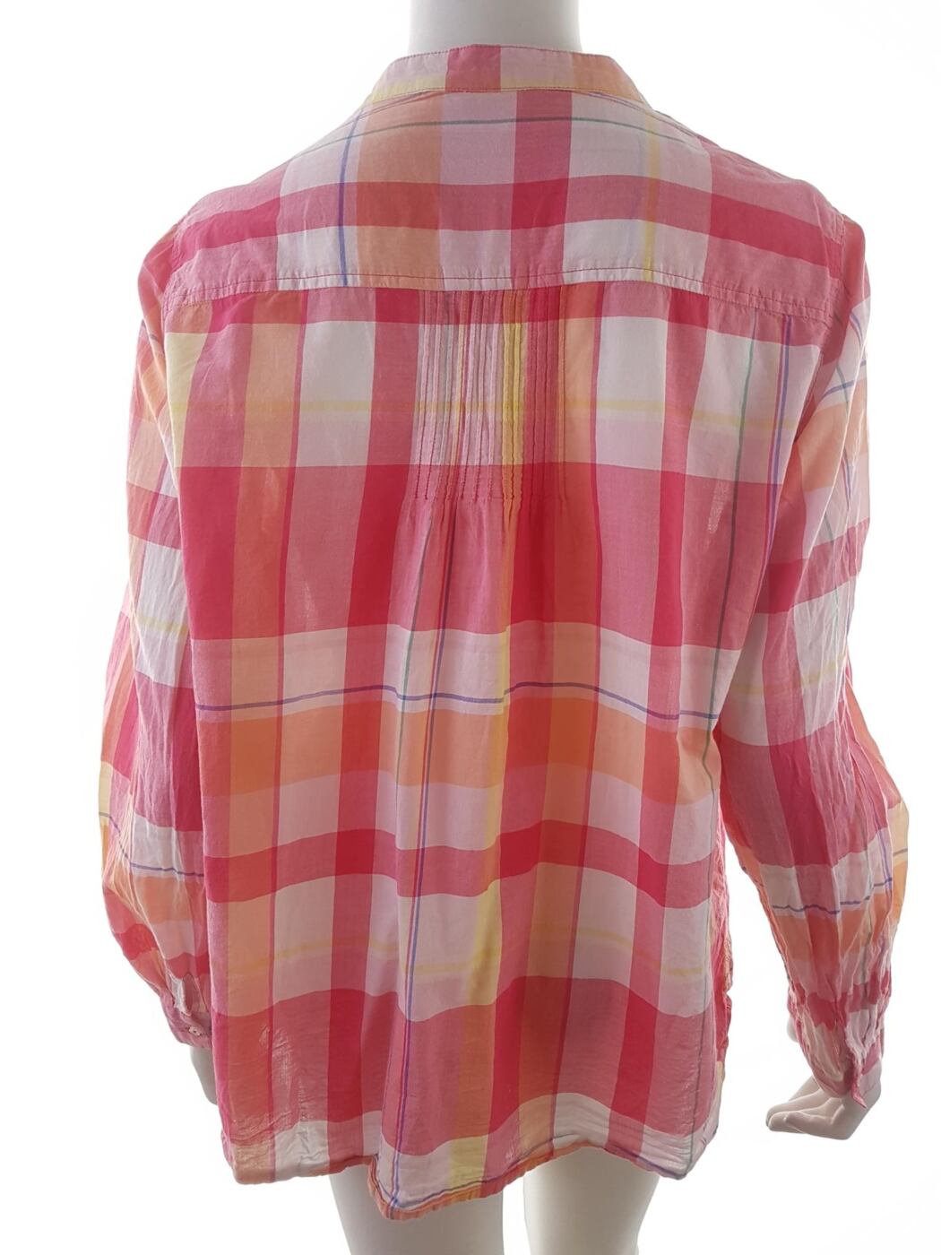 Generous by lindex Rozmiar 46 Kolor Różowy Krata W serek Tunika Zapinana Bluzka Długi rękaw Materiał Bawełna Generous by lindex Rozmiar 46 Kolor Różowy Krata W serek Tunika Zapinana Bluzka Długi rękaw Materiał Bawełna
