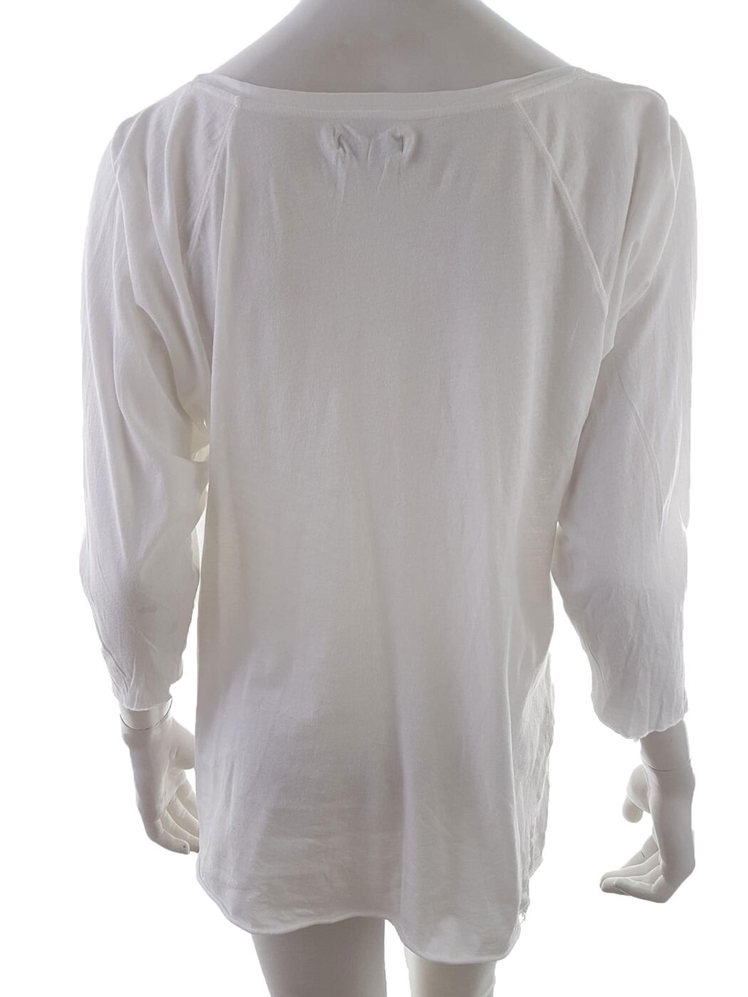 Hunkydory Rozmiar XL Kolor Biały Dekolt U Tunika Bluzka Rękaw 3/4 Materiał Bawełna Hunkydory Rozmiar XL Kolor Biały Dekolt U Tunika Bluzka Rękaw 3/4 Materiał Bawełna