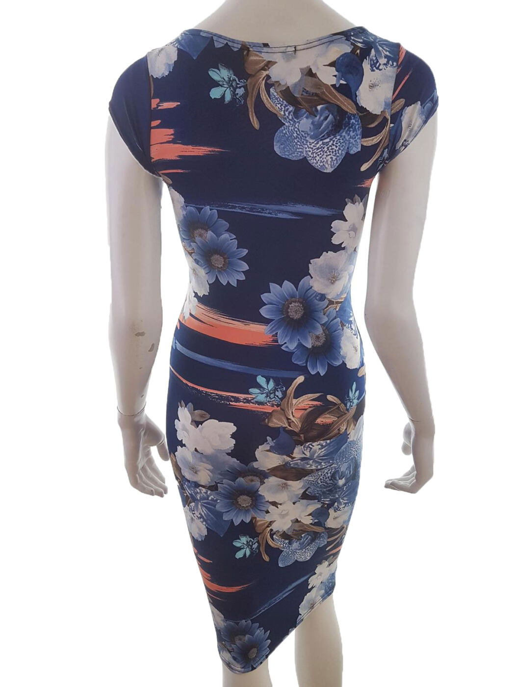 Lustre Rozmiar 34 (8) Kolor Niebieski Okrągły dekolt Sukienka Bodycon Krótki rękaw Midi Lustre Rozmiar 34 (8) Kolor Niebieski Okrągły dekolt Sukienka Bodycon Krótki rękaw Midi