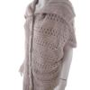 River island Rozmiar 38 (10) Kolor Beżowy High Neck Długi Zapinany Kardigan Krótki rękaw Materiał Akryl Cienka dzianina