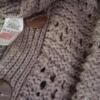 River island Rozmiar 38 (10) Kolor Beżowy High Neck Długi Zapinany Kardigan Krótki rękaw Materiał Akryl Cienka dzianina