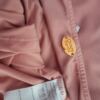 Chiara Forthi Milano Rozmiar S Kolor Różowy W serek Bluzka Peplum Krótki rękaw