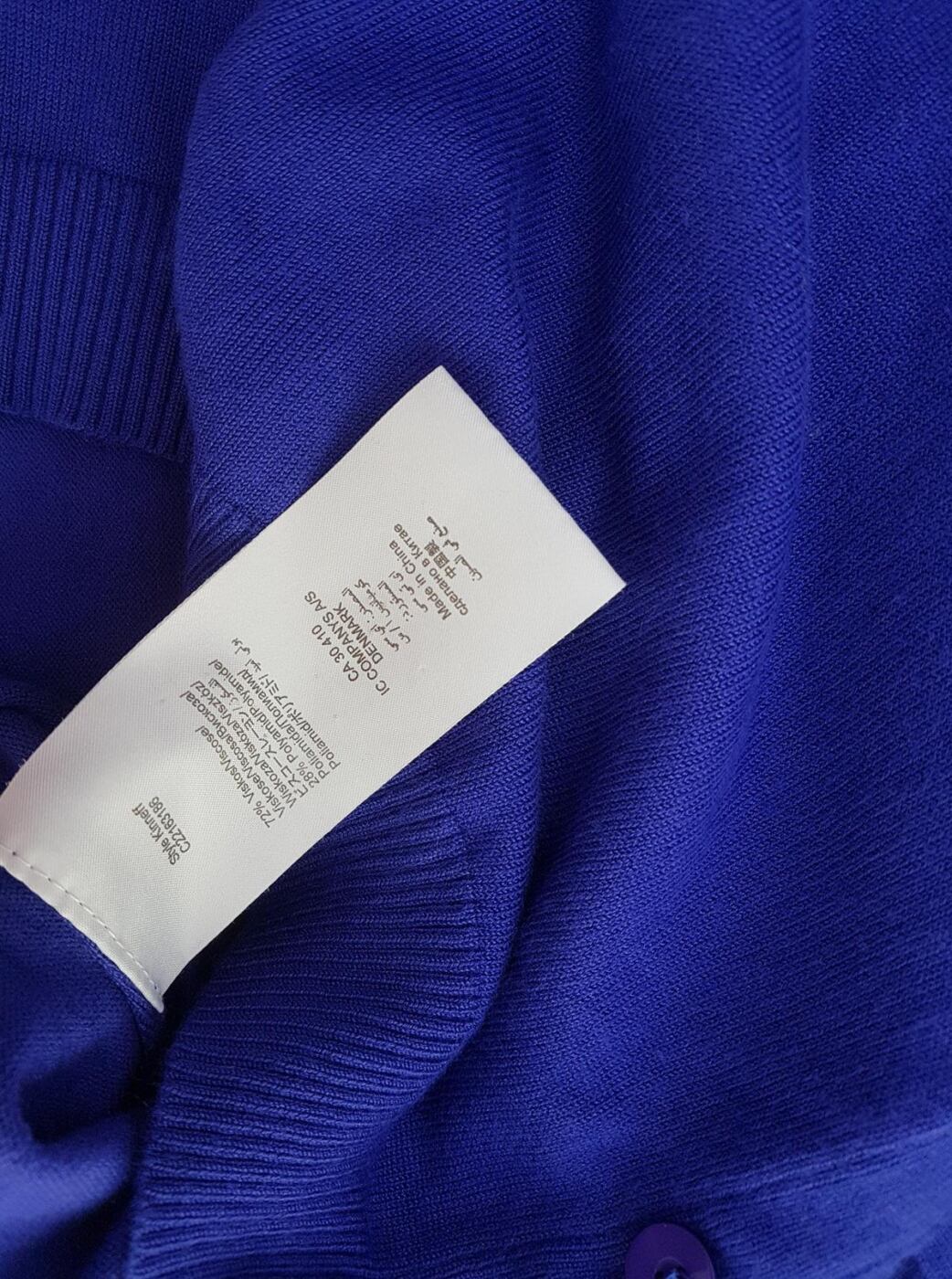 IN WEAR Rozmiar M Kolor Fioletowy W łódkę Bolerko Kardigan Rękaw 3/4 Materiał Wiskoza Cienka dzianina