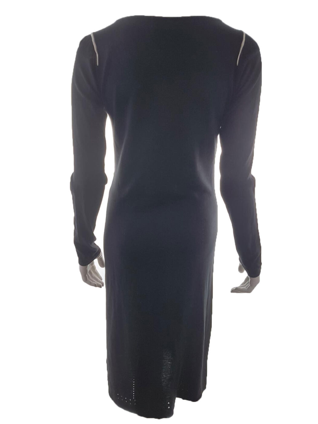InWear Rozmiar M Kolor Czarny Okrągły dekolt Sukienka Ołówkowa Długi rękaw Midi Materiał Jedwab InWear Rozmiar M Kolor Czarny Okrągły dekolt Sukienka Ołówkowa Długi rękaw Midi Materiał Jedwab