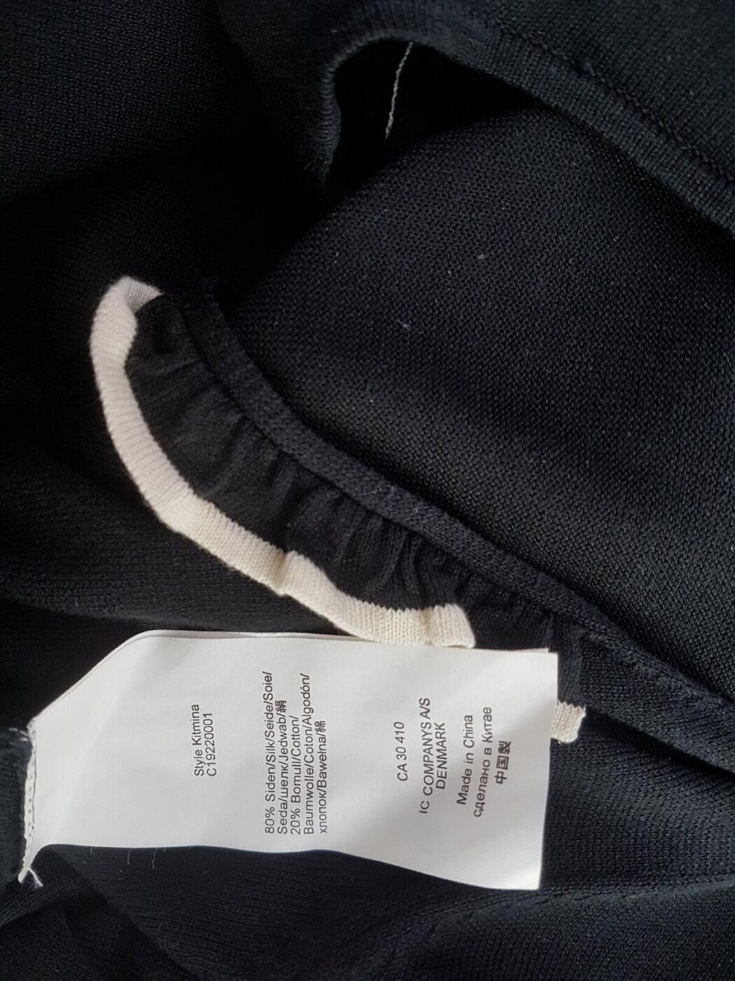InWear Rozmiar M Kolor Czarny Okrągły dekolt Sukienka Ołówkowa Długi rękaw Midi Materiał Jedwab InWear Rozmiar M Kolor Czarny Okrągły dekolt Sukienka Ołówkowa Długi rękaw Midi Materiał Jedwab