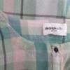 Vero moda Rozmiar XL Kolor Zielony Krata Okrągły dekolt Bluzka Zapinana Krótki rękaw Materiał Wiskoza 100%